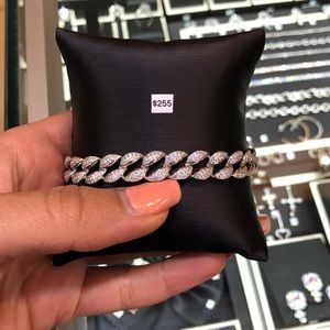 Zirconia Bracelet with 925 Sterling Silver